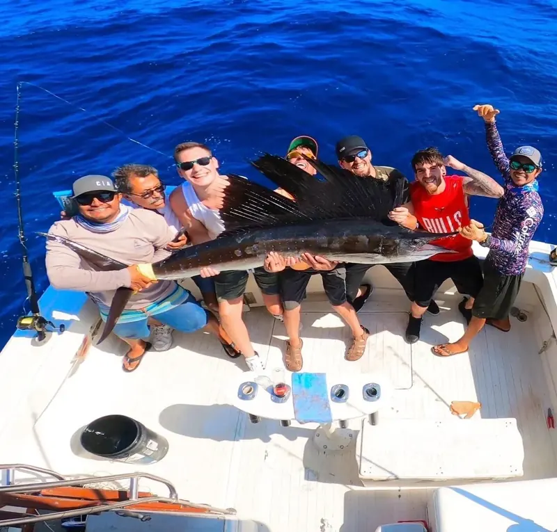 Salida de pesca en Cancún · 11 viking 35 ft 8 pax